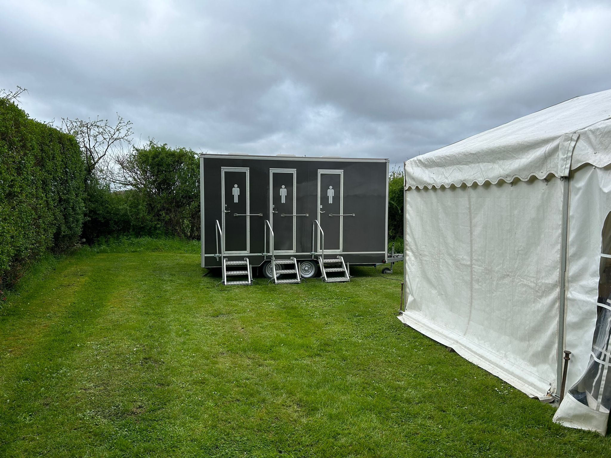 Event toilet trailer